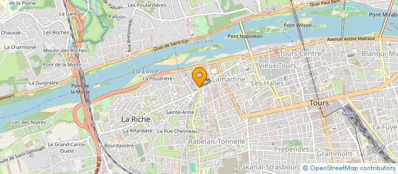 localisation de l'entreprise GROUPE M D V à TOURS