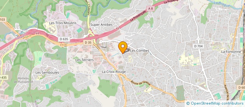 localisation de l'entreprise GROUPE M2J  ANTIBES