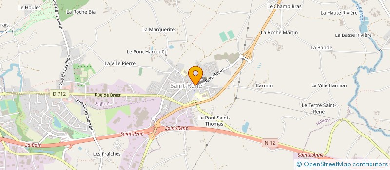 localisation de l'entreprise GROUPE MA TOITURE à HILLION