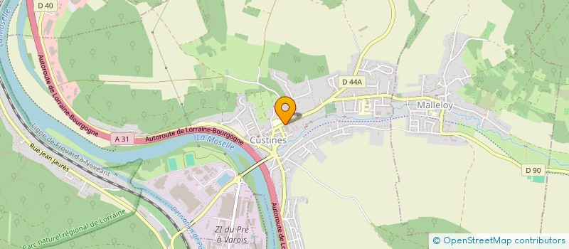 localisation de l'entreprise GROUPE MACADAM FORMATION  CUSTINES