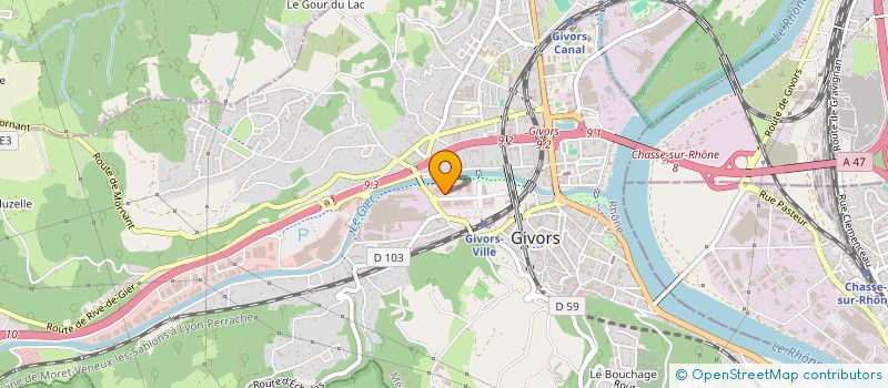 localisation de l'entreprise GROUPE MAGRIS à GIVORS