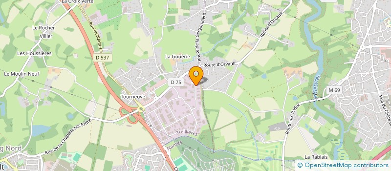 localisation de l'entreprise GROUPE MAINDRON à TREILLIERES