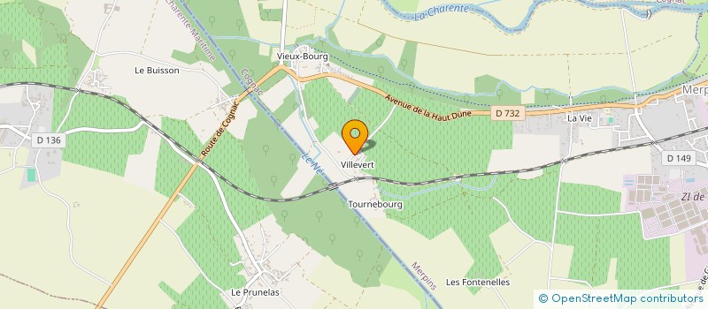 localisation de l'entreprise GROUPE MAISON VILLEVERT - SAINT VINCENT à MERPINS