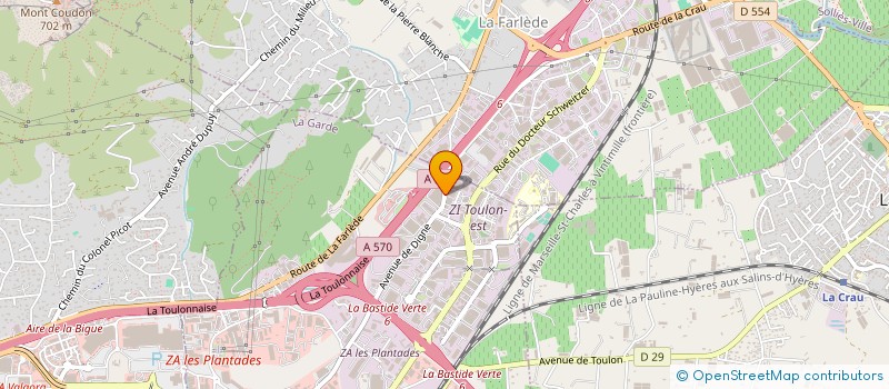 localisation de l'entreprise GROUPE MARS & MAURS  LA GARDE