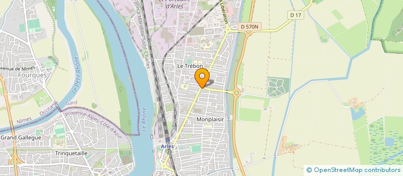 localisation de l'entreprise GROUPE MARTI  ARLES