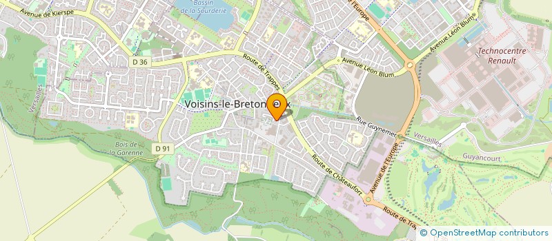 localisation de l'entreprise GROUPE MATBURO  VOISINS-LE-BRETONNEUX