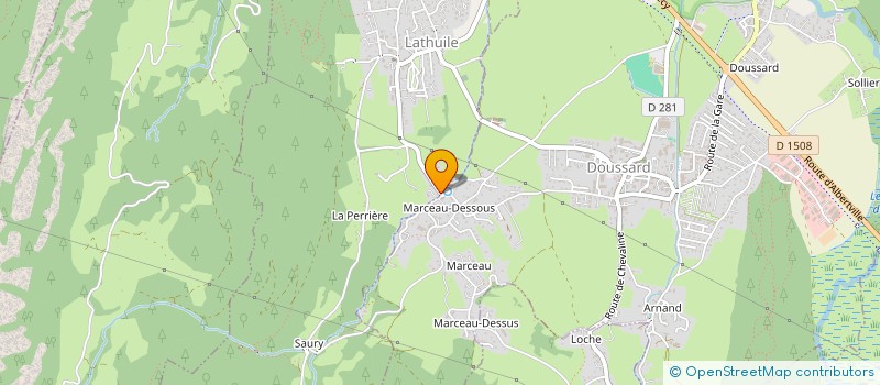 localisation de l'entreprise GROUPE MAURICE ROSSI FINANCE à LATHUILE