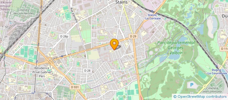 localisation de l'entreprise GROUPE MAYO SECURITE PRIVE à STAINS