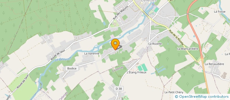 localisation de l'entreprise GROUPE MAZIN à CELLETTES