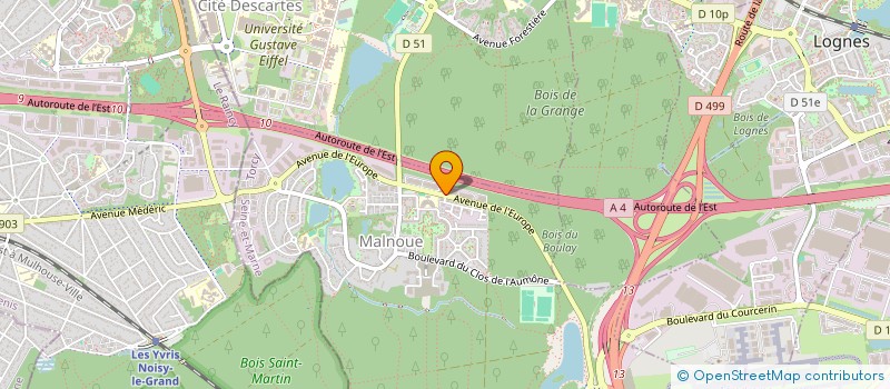 localisation de l'entreprise GROUPE MCA FRANCE  EMERAINVILLE