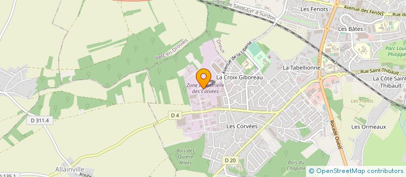 localisation de l'entreprise GROUPE MECAGLASS à VERNOUILLET