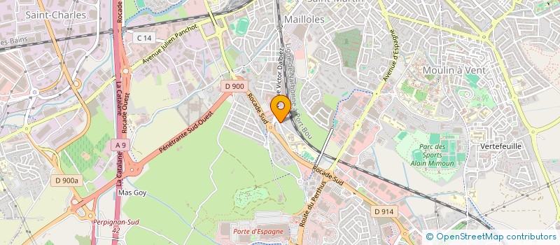 localisation de l'entreprise GROUPE MEDIAPIX  PERPIGNAN