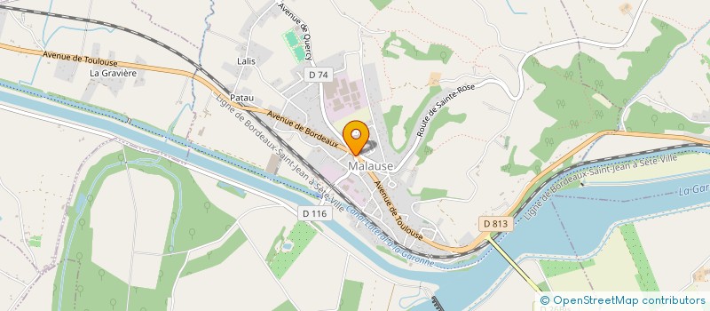 localisation de l'entreprise GROUPE MEDICAL AUDE MARIE  MALAUSE