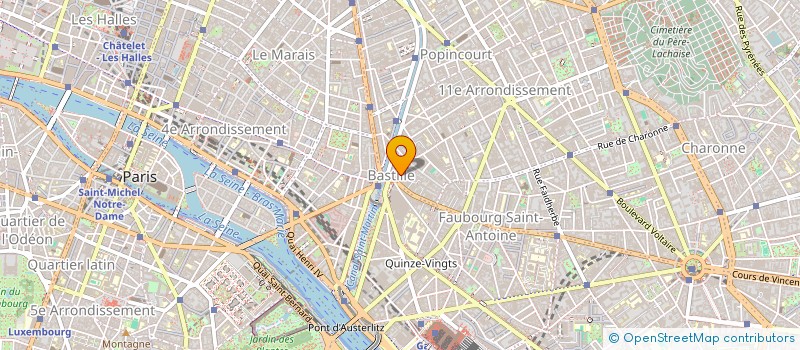 localisation de l'entreprise GROUPE MEDICAL  BASTILLE  PARIS