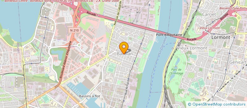 localisation de l'entreprise GROUPE MEDICAL DE BACALAN à BORDEAUX