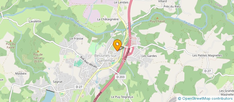 localisation de l'entreprise GROUPE MEDICAL DE BESSINES SUR GARTEMPE à BESSINES-SUR-GARTEMPE