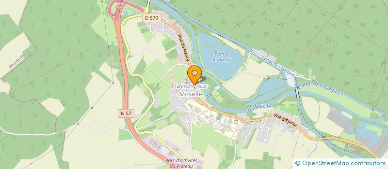 localisation de l'entreprise GROUPE MEDICAL DE FLAVIGNY  FLAVIGNY-SUR-MOSELLE