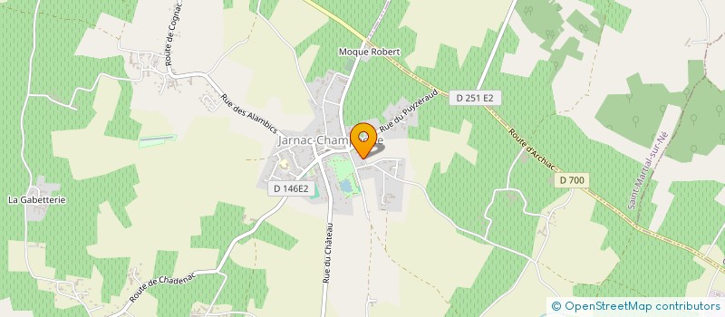 localisation de l'entreprise GROUPE MEDICAL DE JARNAC CHAMPAGNE  JARNAC-CHAMPAGNE