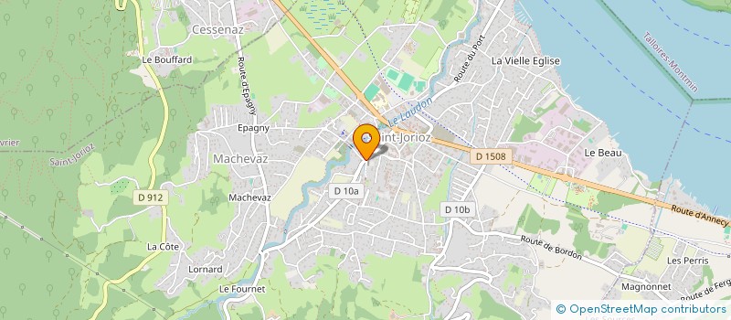 localisation de l'entreprise GROUPE MEDICAL DE L' EGLISE  SAINT-JORIOZ