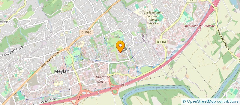 localisation de l'entreprise GROUPE MEDICAL DE LA DHUY  MEYLAN