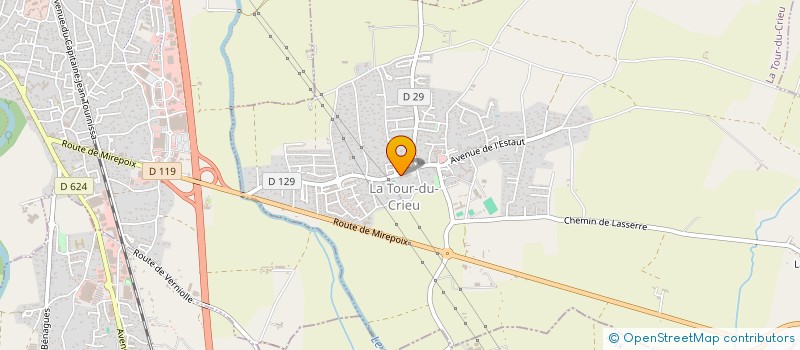 localisation de l'entreprise GROUPE MEDICAL DE LA TOUR DU CRIEU à LA TOUR-DU-CRIEU
