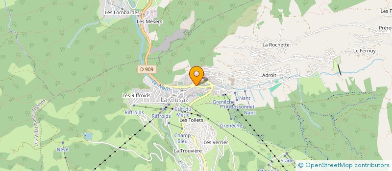 localisation de l'entreprise GROUPE MEDICAL DES ARAVIS à LA CLUSAZ