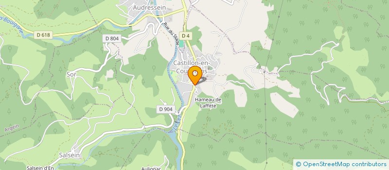 localisation de l'entreprise GROUPE MEDICAL DES QUATRE VALLEES à CASTILLON-EN-COUSERANS