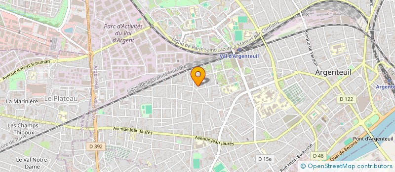 localisation de l'entreprise GROUPE MEDICAL DOUAUMONT SCM à ARGENTEUIL