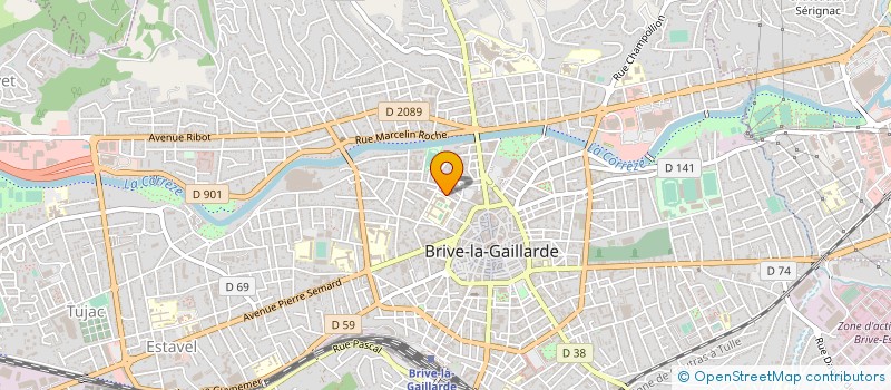 localisation de l'entreprise GROUPE MEDICAL DU CLOS D'ARSONVAL à BRIVE-LA-GAILLARDE