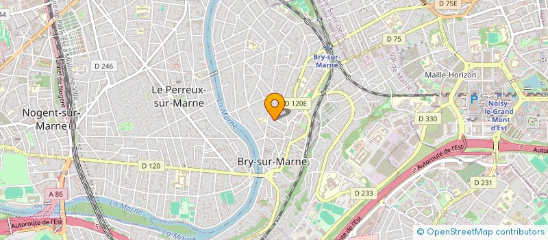 localisation de l'entreprise GROUPE MEDICAL DU VIEUX BRY  BRY-SUR-MARNE