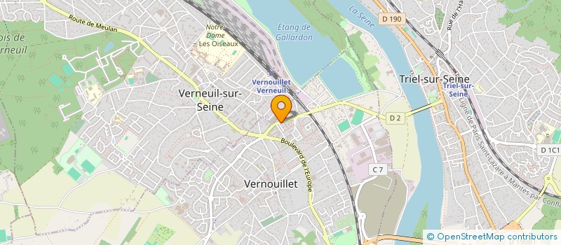 localisation de l'entreprise GROUPE MEDICAL LAENNEC à VERNOUILLET