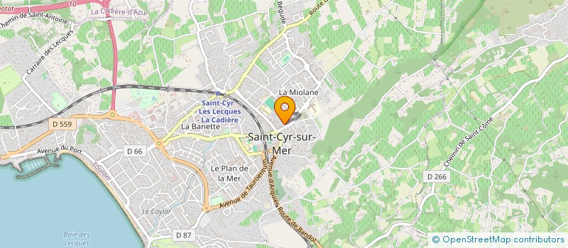 localisation de l'entreprise GROUPE MEDICAL LAENNEC à SAINT-CYR-SUR-MER