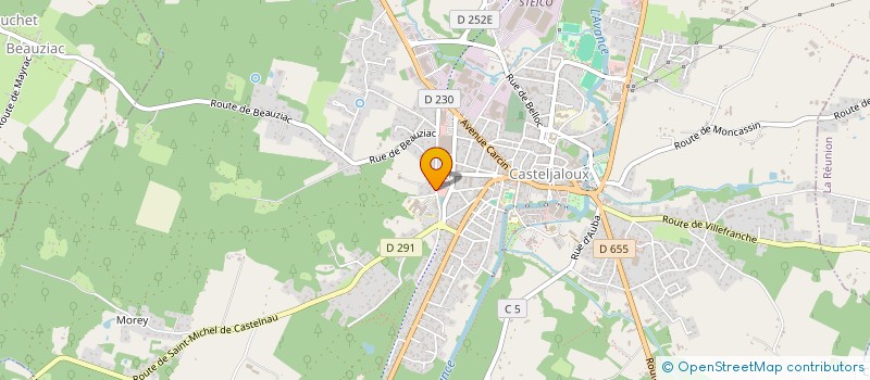 localisation de l'entreprise GROUPE MEDICAL LAENNEC  CASTELJALOUX