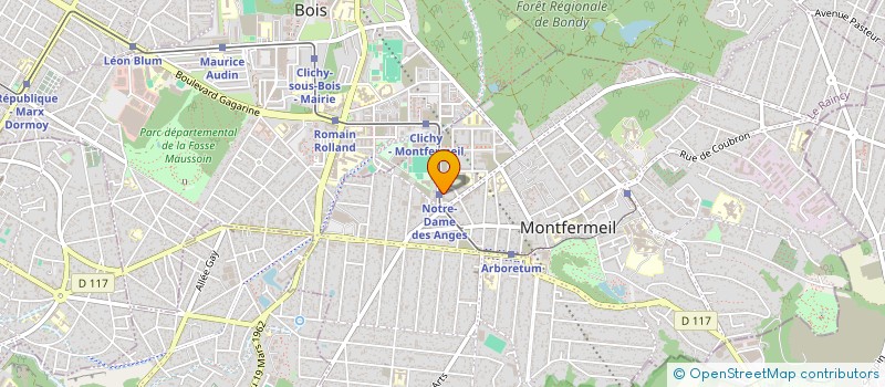 localisation de l'entreprise GROUPE MEDICAL LAENNEC à MONTFERMEIL