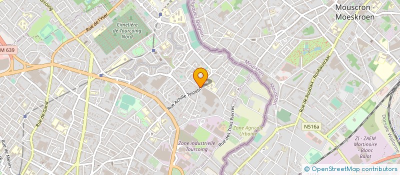 localisation de l'entreprise GROUPE MEDICAL MARLIERE à TOURCOING