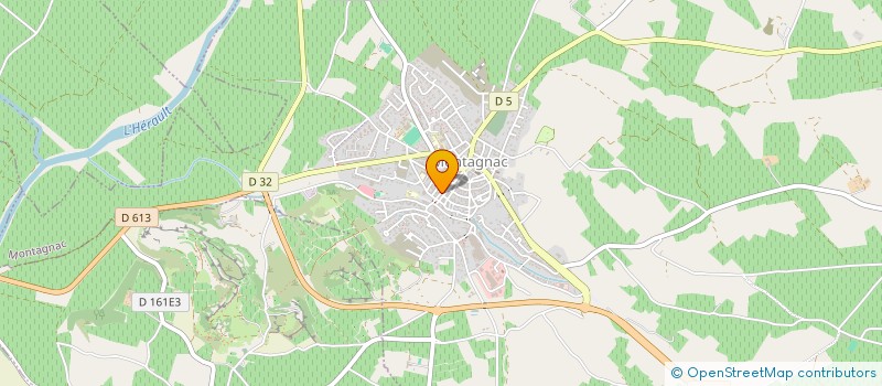 localisation de l'entreprise GROUPE MEDICAL MONTAGNACOIS à MONTAGNAC
