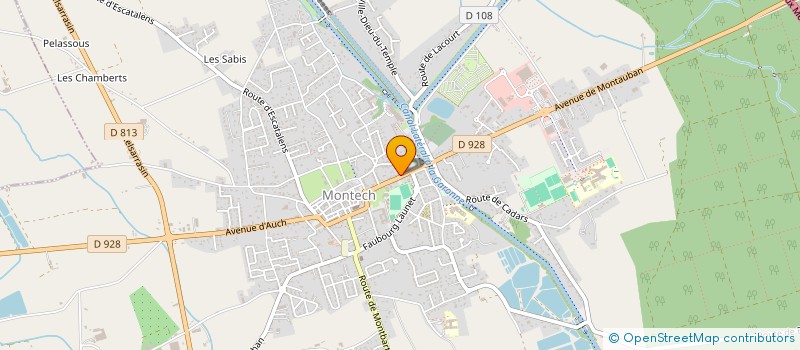 localisation de l'entreprise GROUPE MEDICAL PECH GUITTARD  MONTECH