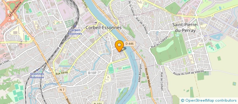 localisation de l'entreprise GROUPE MEDICAL PLURIDISCIPLINAIRE CORBEIL-ESSONNES à CORBEIL-ESSONNES