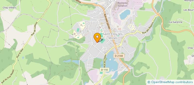 localisation de l'entreprise GROUPE MEDICAL SAINT ELOY  SAINT-ELOY-LES-MINES