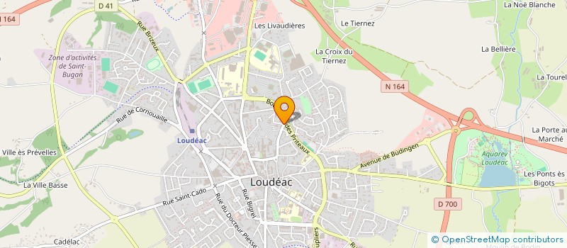localisation de l'entreprise GROUPE MEDICAL YVES LECOMTE à LOUDEAC