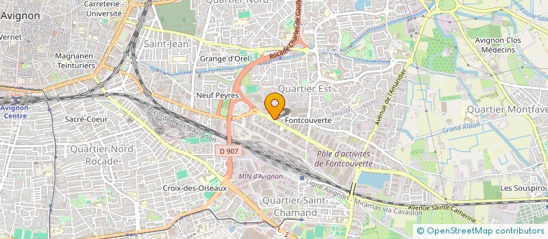 localisation de l'entreprise GROUPE MENOZZI MONCONSEIL  AVIGNON