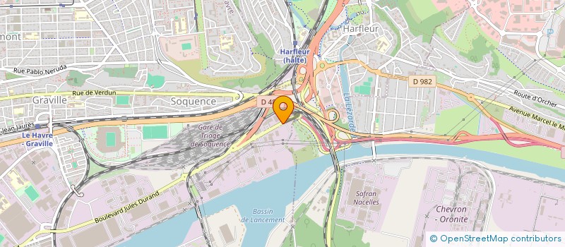 localisation de l'entreprise GROUPE MERCURYS FINANCE à LE HAVRE