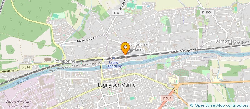 localisation de l'entreprise GROUPE METALSA TRANSPORTS  THORIGNY-SUR-MARNE