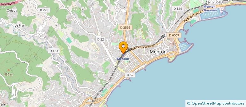 localisation de l'entreprise GROUPE METIC FRANCE à MENTON
