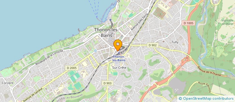 localisation de l'entreprise GROUPE METROPOLE à THONON-LES-BAINS