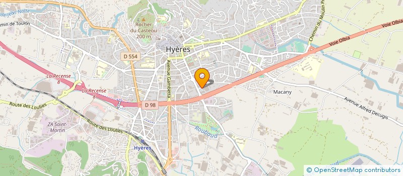 localisation de l'entreprise GROUPE MG  HYERES