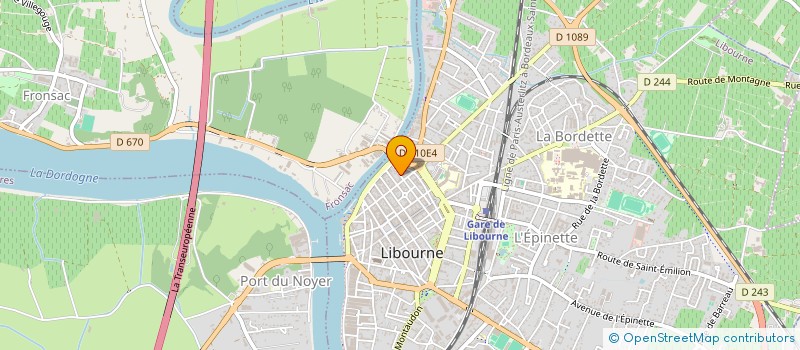 localisation de l'entreprise GROUPE MG à LIBOURNE