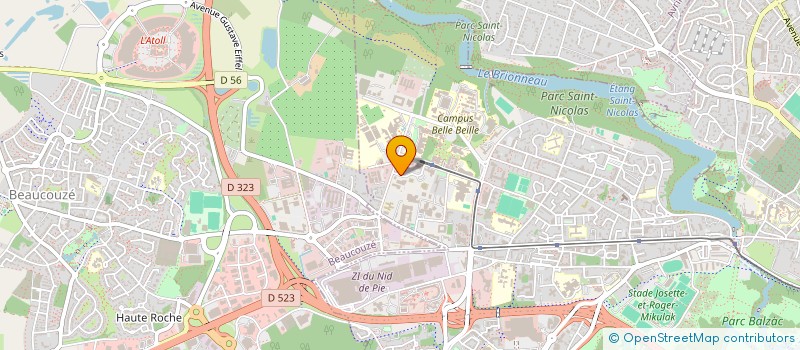localisation de l'entreprise GROUPE MG à ANGERS