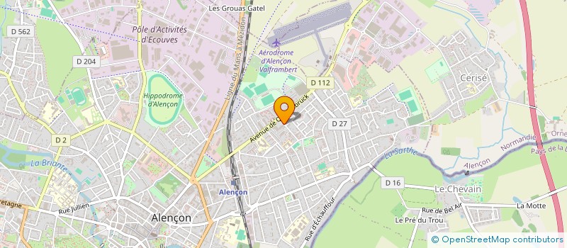 localisation de l'entreprise GROUPE MG FINANCES à ALENCON