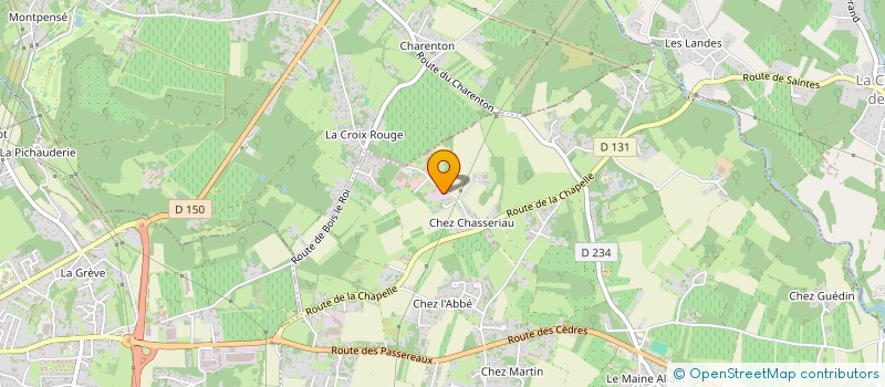 localisation de l'entreprise GROUPE MH  CHANIERS